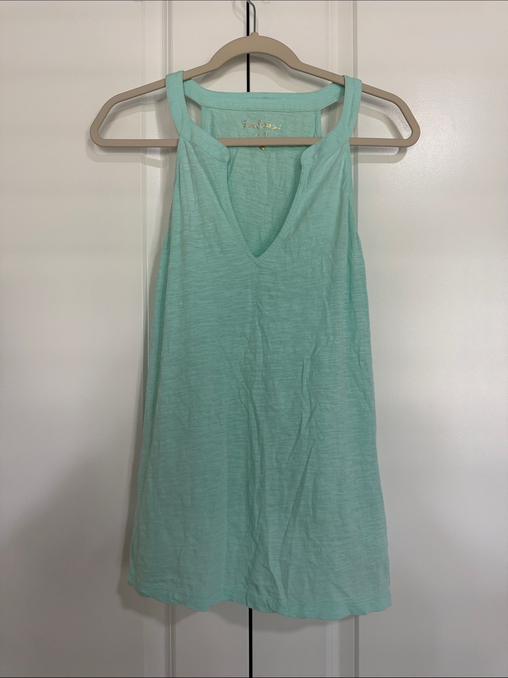Lilly Pulitzer Mint Green V-Neck Tank